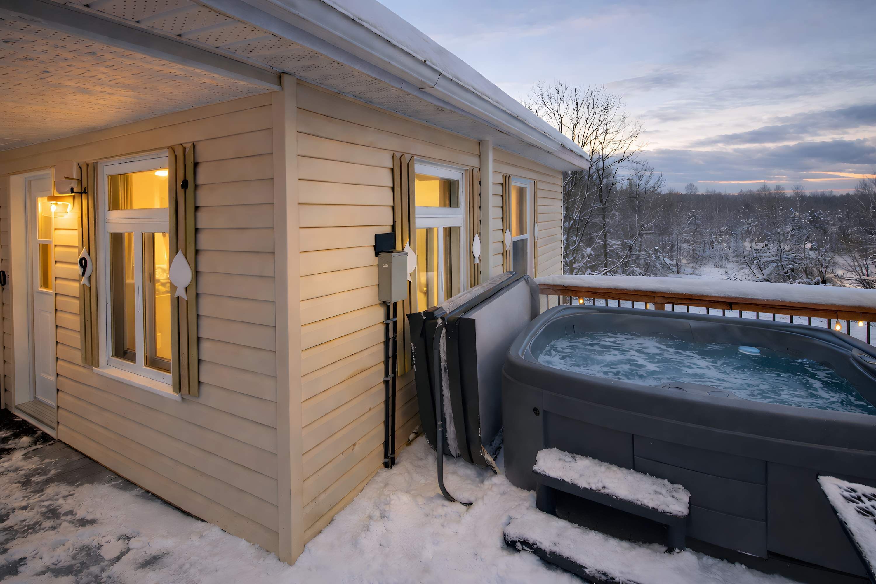 Bain à remous extérieur