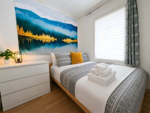 3 habitaciones, cuna de viaje, wifi y ropa de cama 