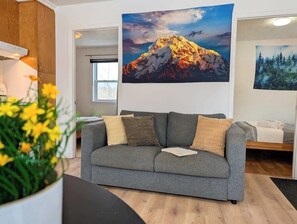 TV, offices - Mountain Breeze Refuge near Mont-Ste-Anne (Saint-Tite-des-Caps)