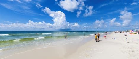 On the beach