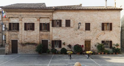 Historic home overlooking the main square in an Italian village