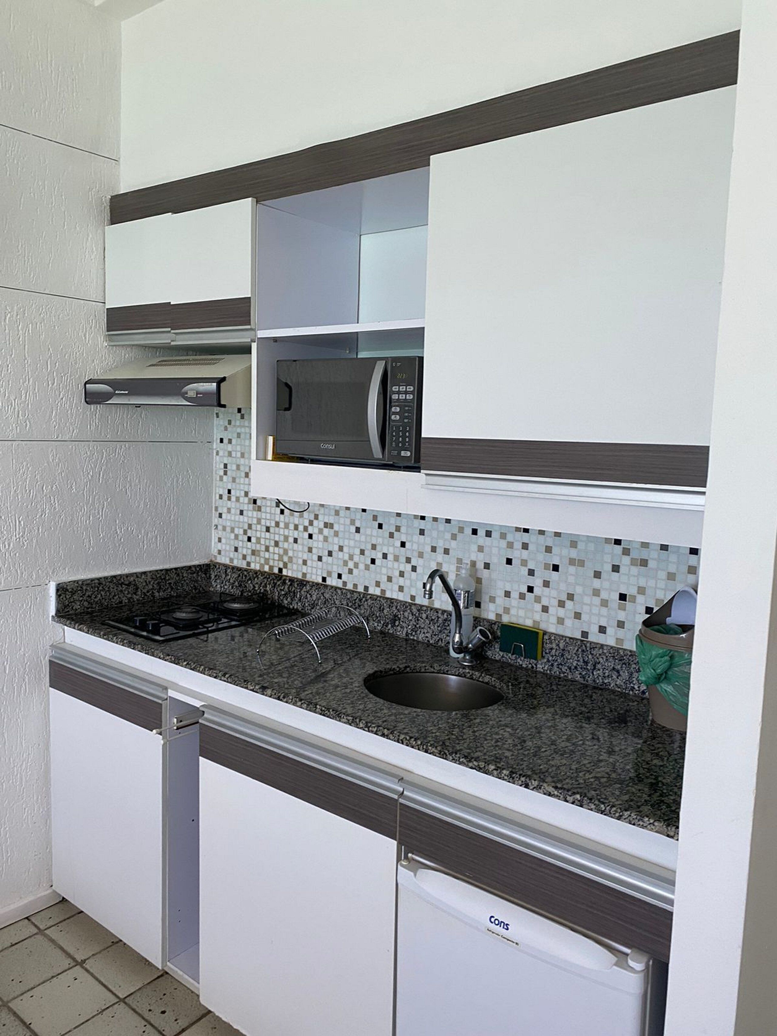Estúdio | Cozinha privada | Frigobar, micro-ondas, talheres/pratos/utensílios de cozinha