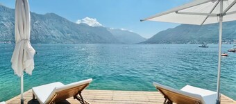Private Terrace Living - Blue Flag Beach & Family Retreat near Kotor Bay