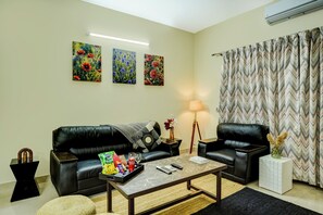 Living area - Alaya Stays Saffron Breeze 4 BHK Apt (Bengaluru)