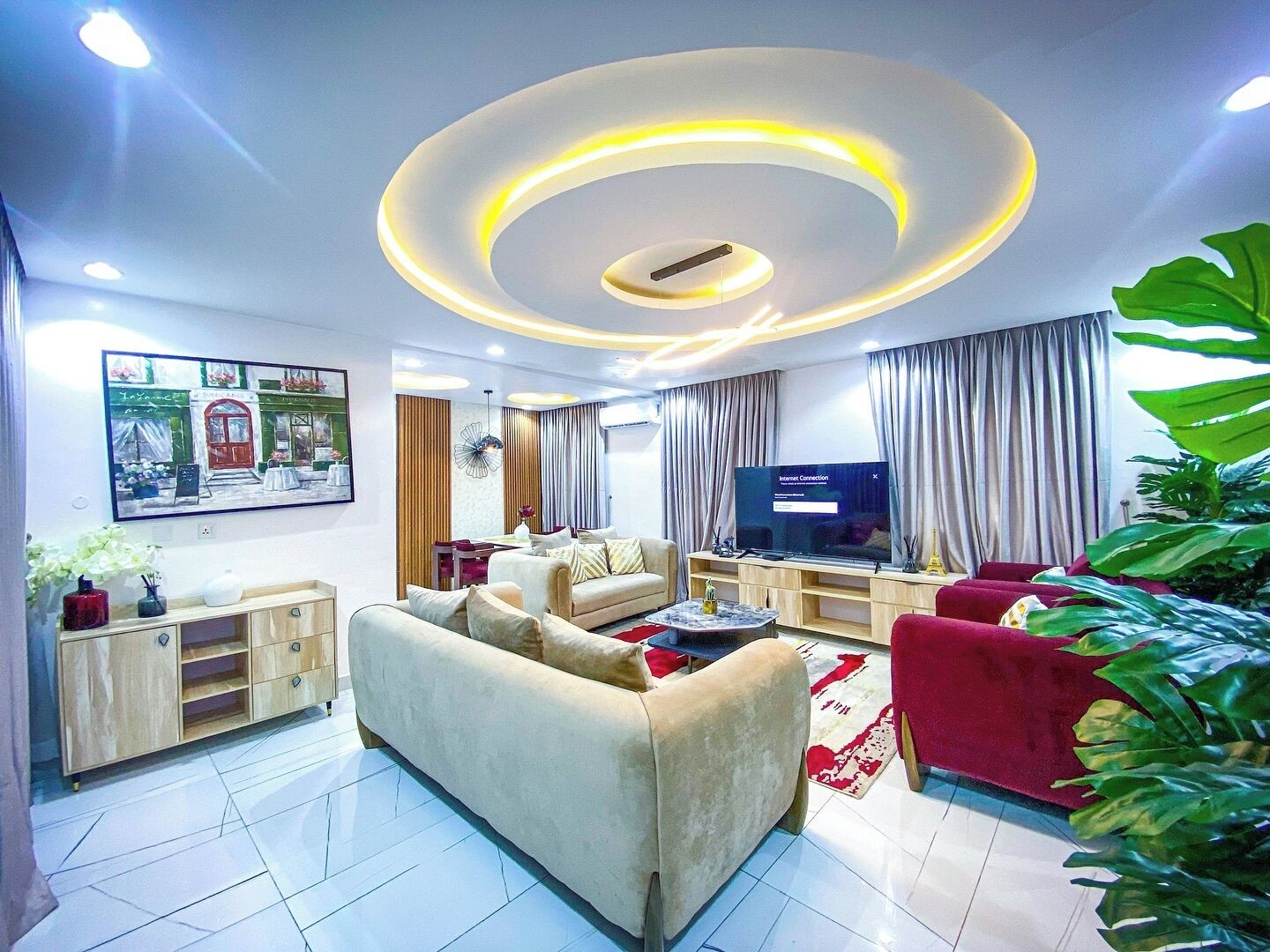 Apartemen Ekonomi, balkon, pemandangan kota | Area keluarga