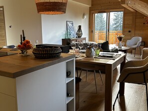 Interior - Modern apartment with parking - 8 guests (Arâches-la-Frasse)