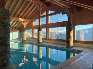 Pool - Spacious apartment, panoramic view - 6 guests (Villard-sur-Doron)