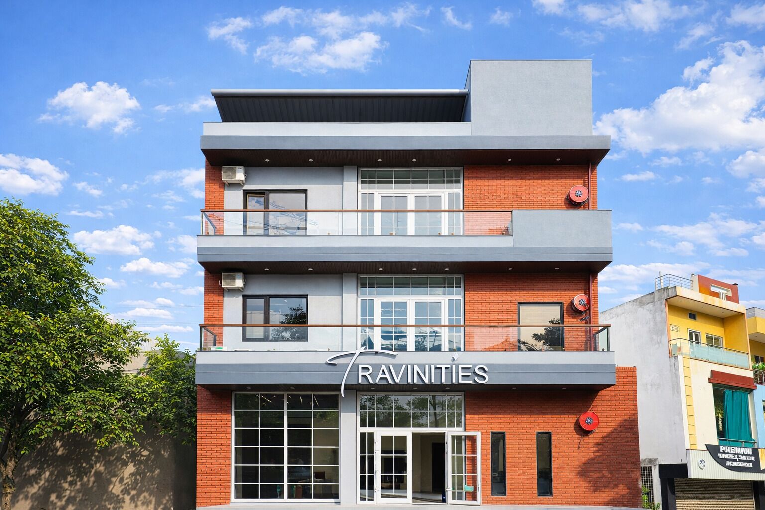 Façade de l’hébergement