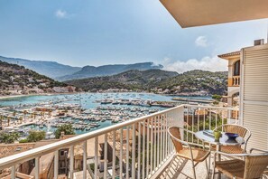 Outdoor dining - Neptuno 3: Stunning Sea Views Apartment in Port de Soller w/AC (Port de Sóller)