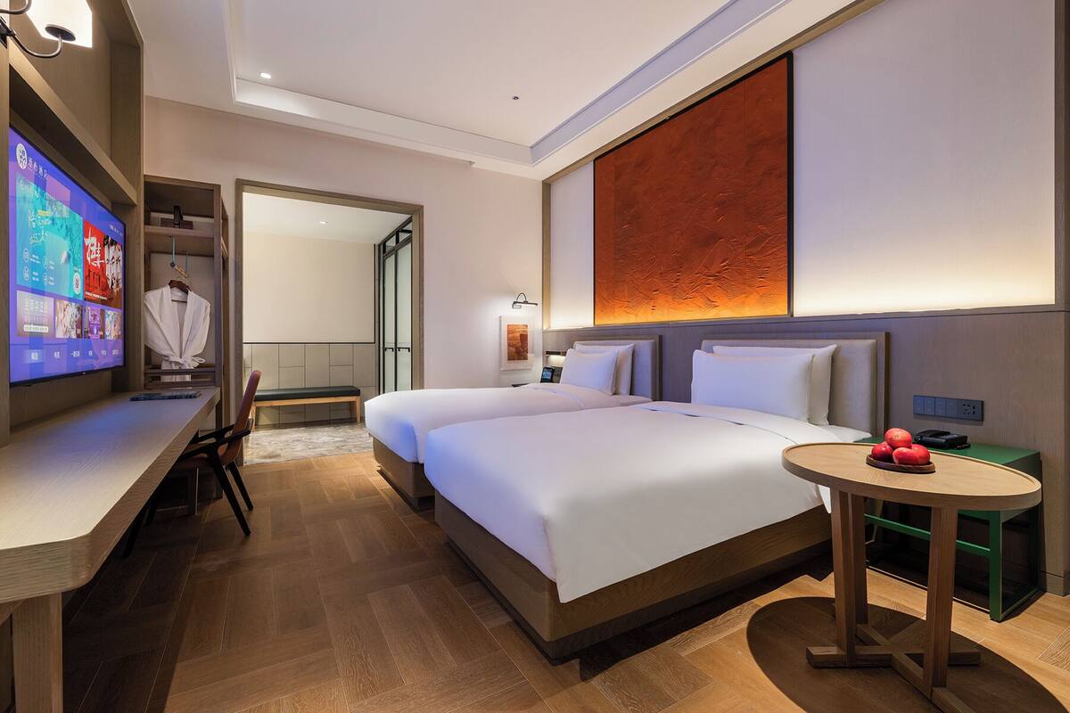 Kamar Twin Comfort | Seprai katun Mesir, seprai premium, dan selimut bulu angsa