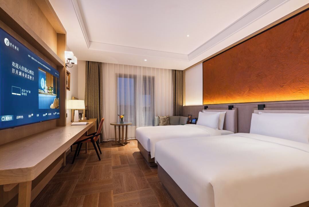 Xinya Superior Twin Room | Egyptian cotton sheets, premium bedding, down duvets