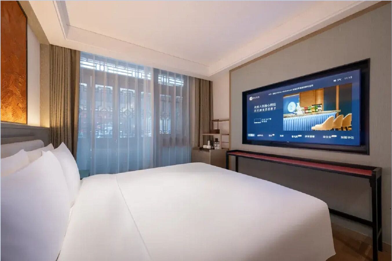 Habitación Confort doble, vistas al patio | Sábanas de algodón egipcio y ropa de cama de alta calidad