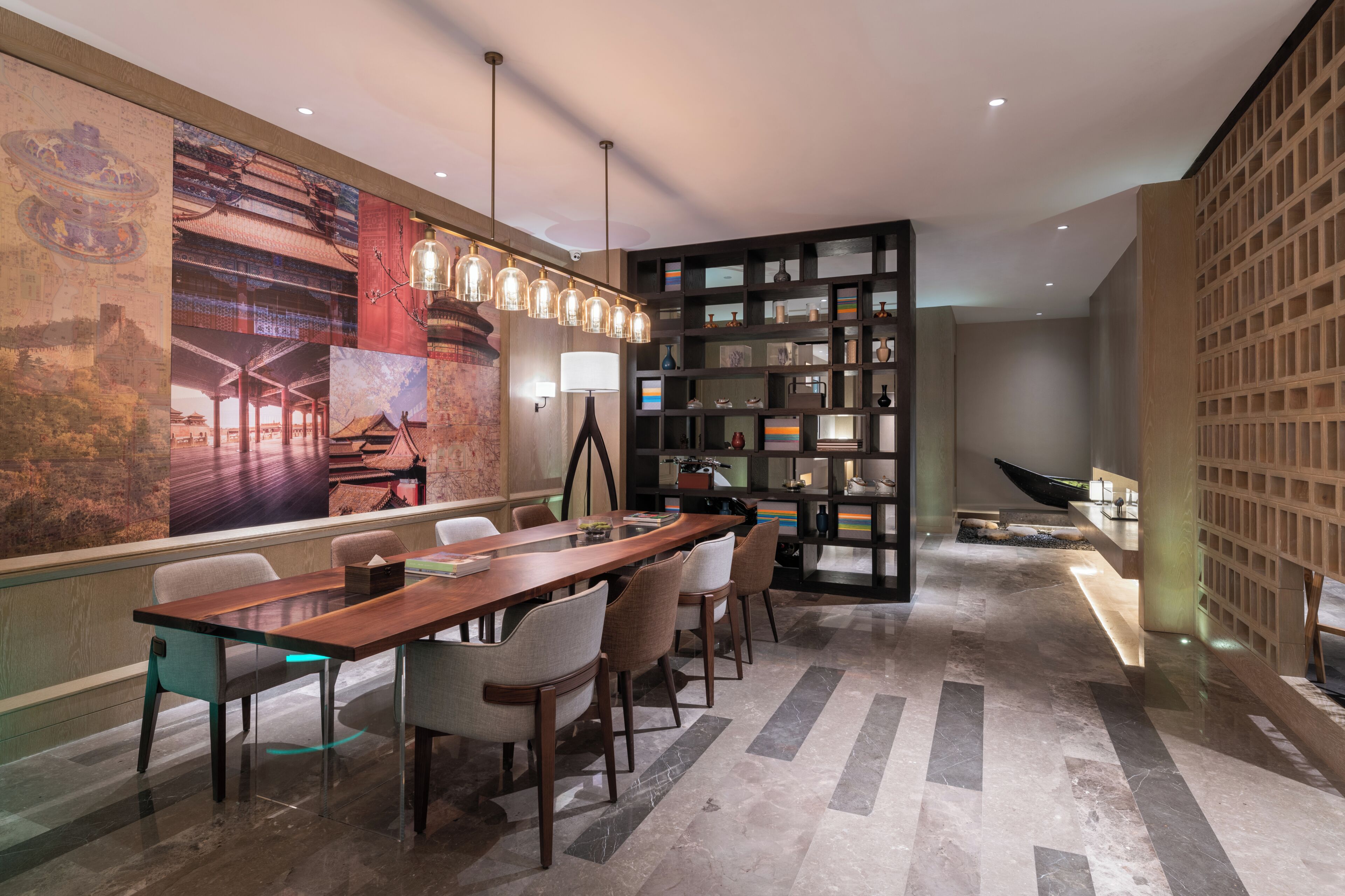 Siddeområde i lobbyen