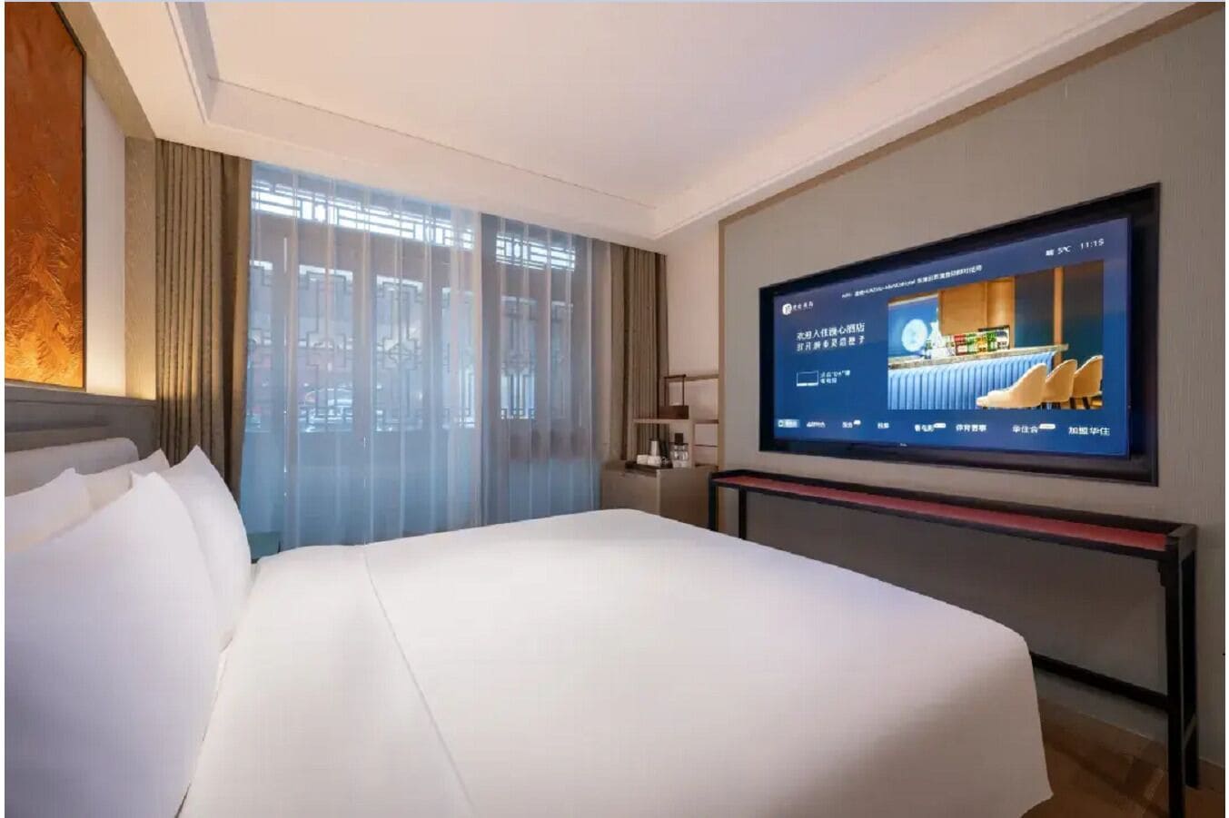 Habitación Confort doble, vistas al patio | Sábanas de algodón egipcio y ropa de cama de alta calidad