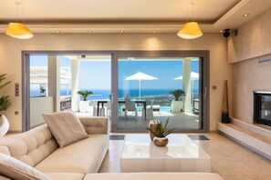 Villa, Sea View | Living room - Villa Idylle Crete (Rethymno)