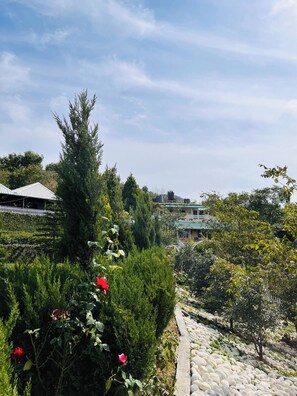 Blick von der Unterkunft