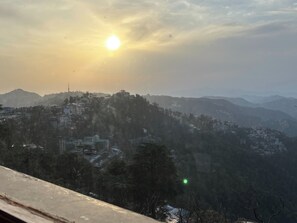 Vue sur la ville depuis l’hébergement