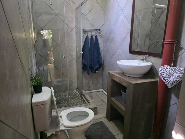 Casa, 2 habitaciones, para fumadores, vista al jardín | Baño