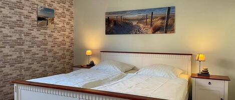 1 bedroom, travel crib, free WiFi, bed sheets