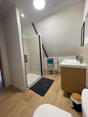 Shower, hair dryer, towels, soap - Longere bretonne, quiet countryside 3 km from St Michel en Greve beach. (Ploumilliau)