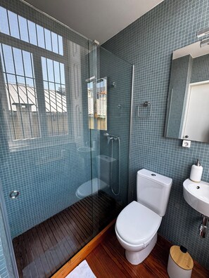 Shower, hair dryer, towels, shampoo - NEW! Bolhão Cozy Nest Studio (Porto)