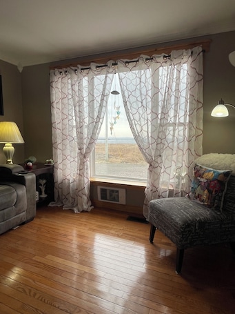Smart TV, fireplace, books. Cozy home with a view of the ocean !