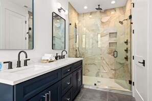 Shower - New Build | Chef's Kitchen | Fireplace | 4BR (Charlotte)