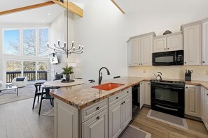 Fridge, microwave, oven, stovetop - Relaxing Summer Getaway by InvitedHome | Hot Tub, Bunk Room, Fitness, Fireplace (Park City)