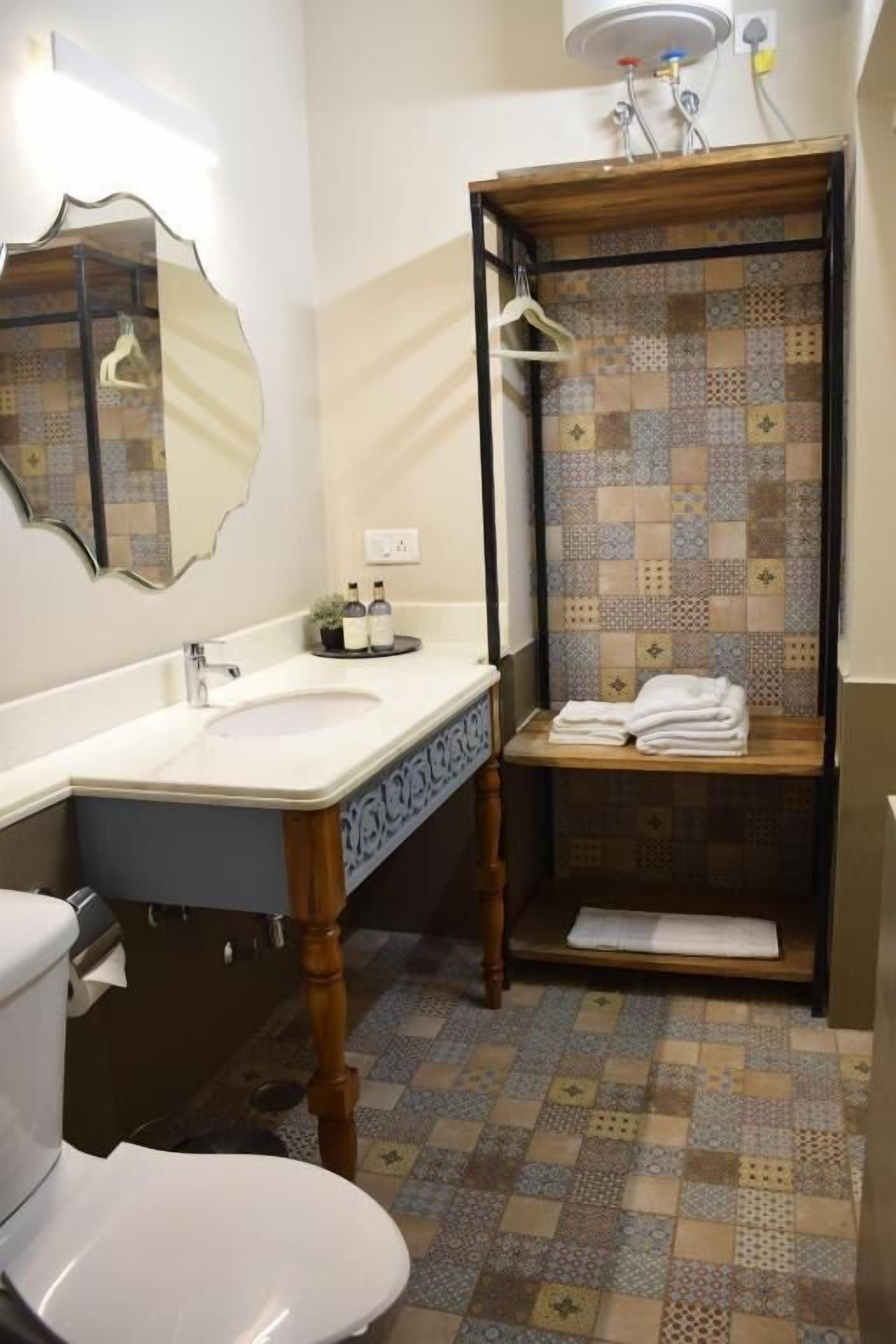 Deluxe-Doppelzimmer, Gartenblick | Badezimmer