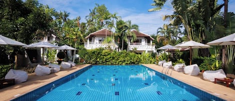 Deluxe Cottage, 1 Bedroom, Balcony, Garden View | Pool