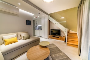 Living area - Pelagus Villas (Polychrono)
