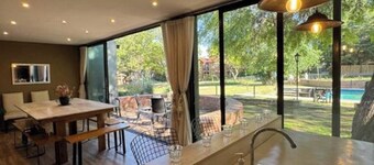 HOUSE LAS MAGNOLIAS IN VILLA GRAL BELGRANO FOR 8 PEOPLE WITH PARK AND SWIMMING POOL