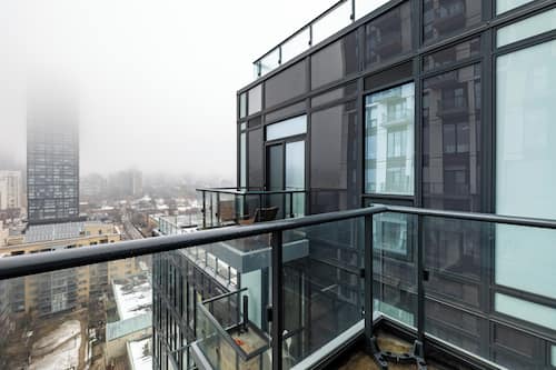 Junior-Suite, Balkon, Stadtblick | Terrasse/Patio