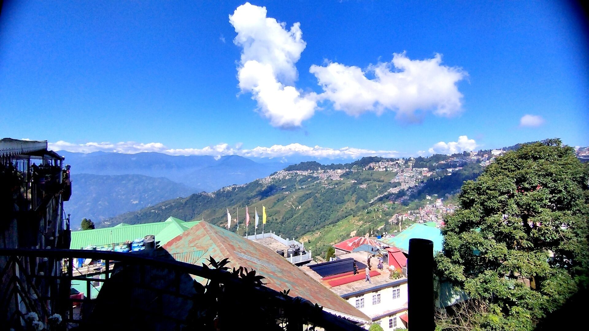 Blick von der Unterkunft