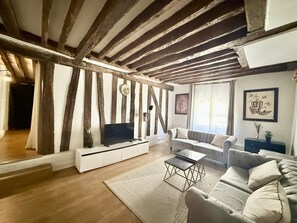 Living area - Paris center for 6 - Marais + Notre Dame (Paris)