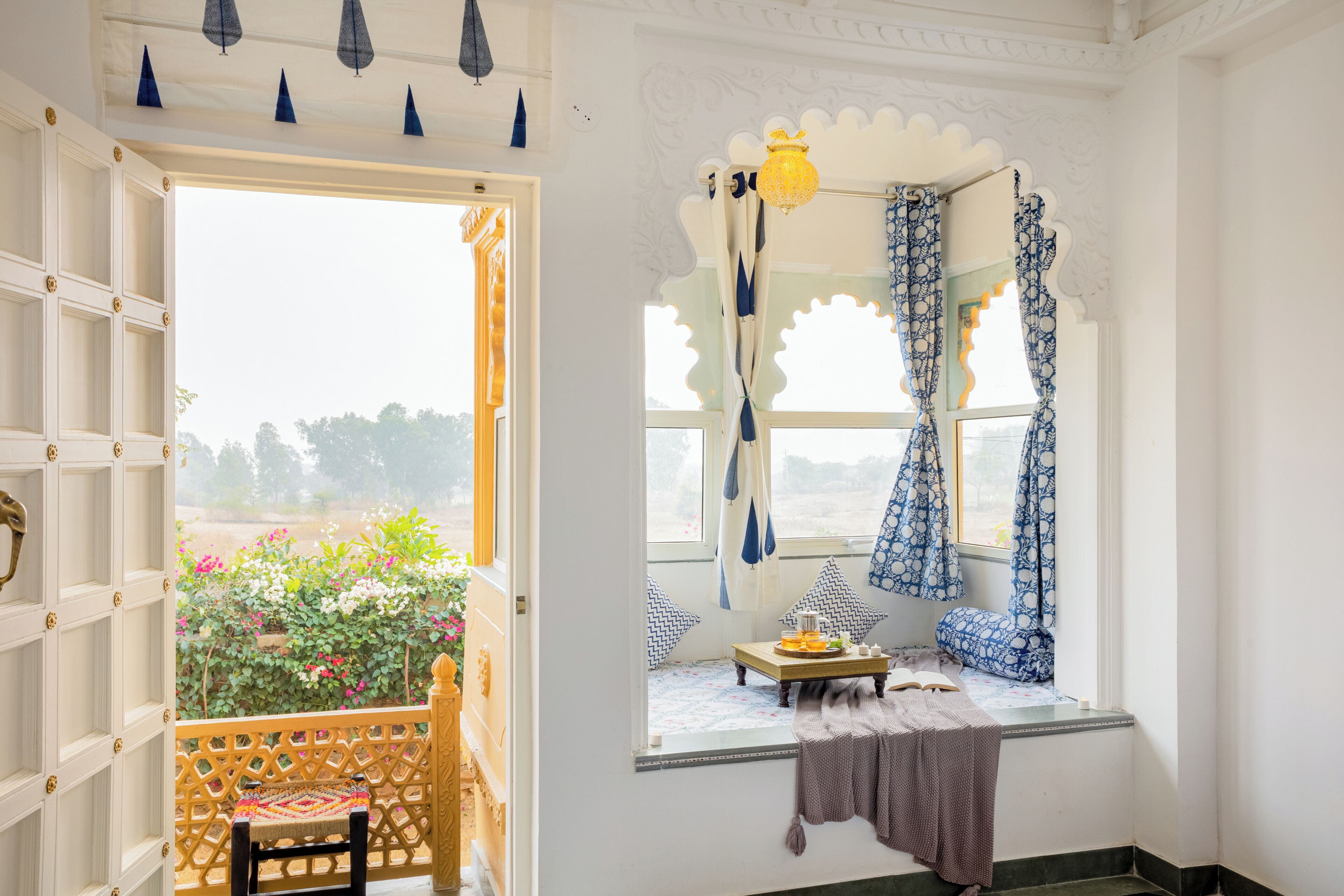 Villa Deluxe, balcón, vista al jardín | Interior