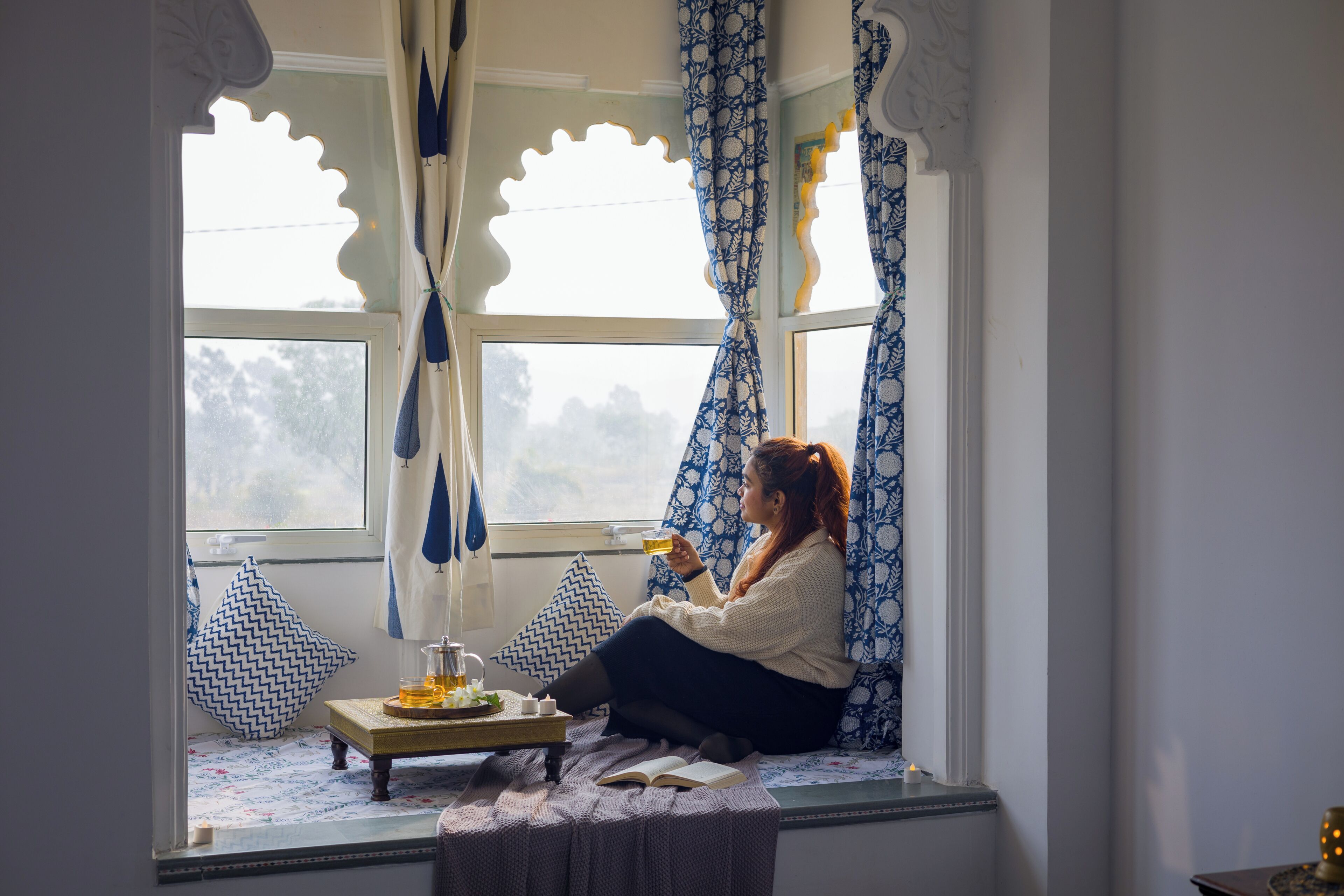 Villa Deluxe, balcón, vista al jardín | Spa