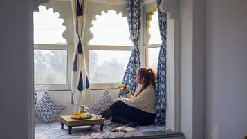 Villa Deluxe, balcón, vista al jardín | Spa