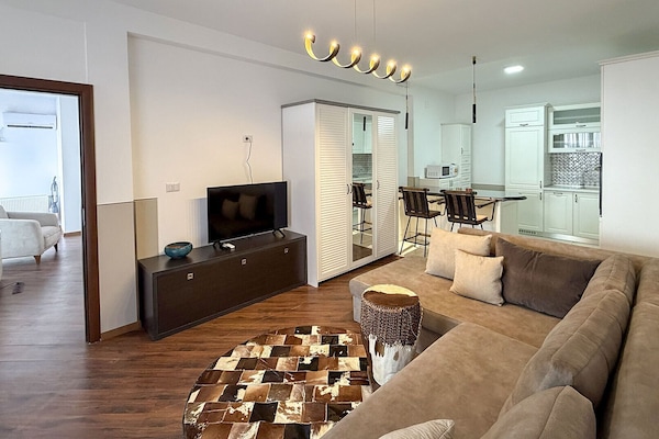 Appartement, vue ville | Coin séjour