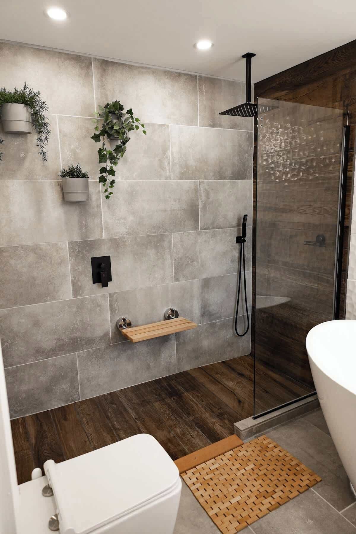 Shower, shampoo