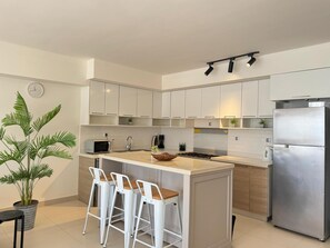 Chalet, pemandangan laut | Dapur pribadi
