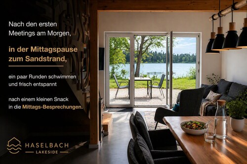A dream vacation rental right on the lake – peace and quiet, the beach, and nature
