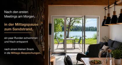 A dream vacation rental right on the lake – peace and quiet, the beach, and nature