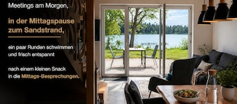 A dream vacation rental right on the lake – peace and quiet, the beach, and nature