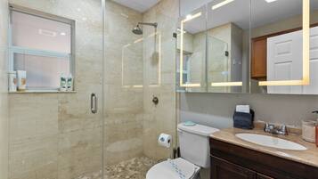 Hair dryer, towels
