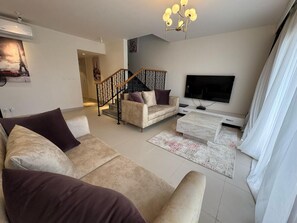 Penthouse, 4 Bedrooms, Canal View | Living area - Marina 2 6R-302 in Marassi North Coast (El Alamein)