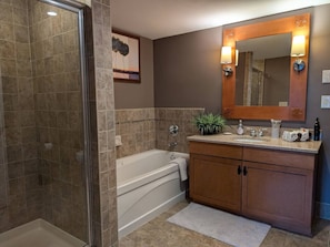 Hair dryer, towels - Mt. Slope Great View 1 Bed Condo (Vernon Township)