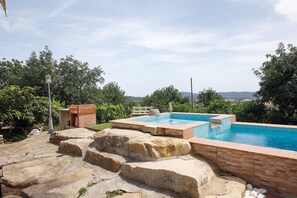 Pool - Villa 'São Bras Do Alportel' with Sea View, Private Pool and Air Conditioning (São Bras de Alportel)