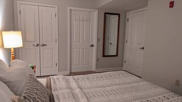 1 bedroom, iron/ironing board, travel crib, WiFi