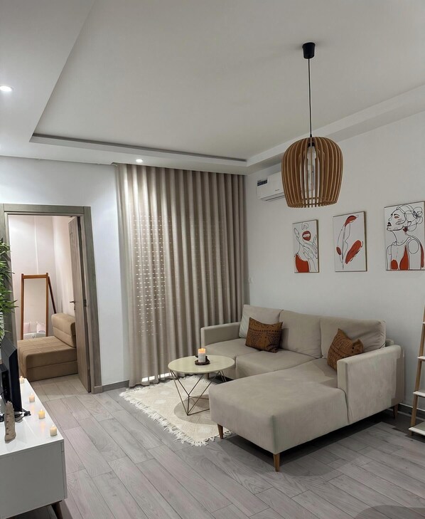 Living area - Cosy apartment very close to the beach (Nabeul)